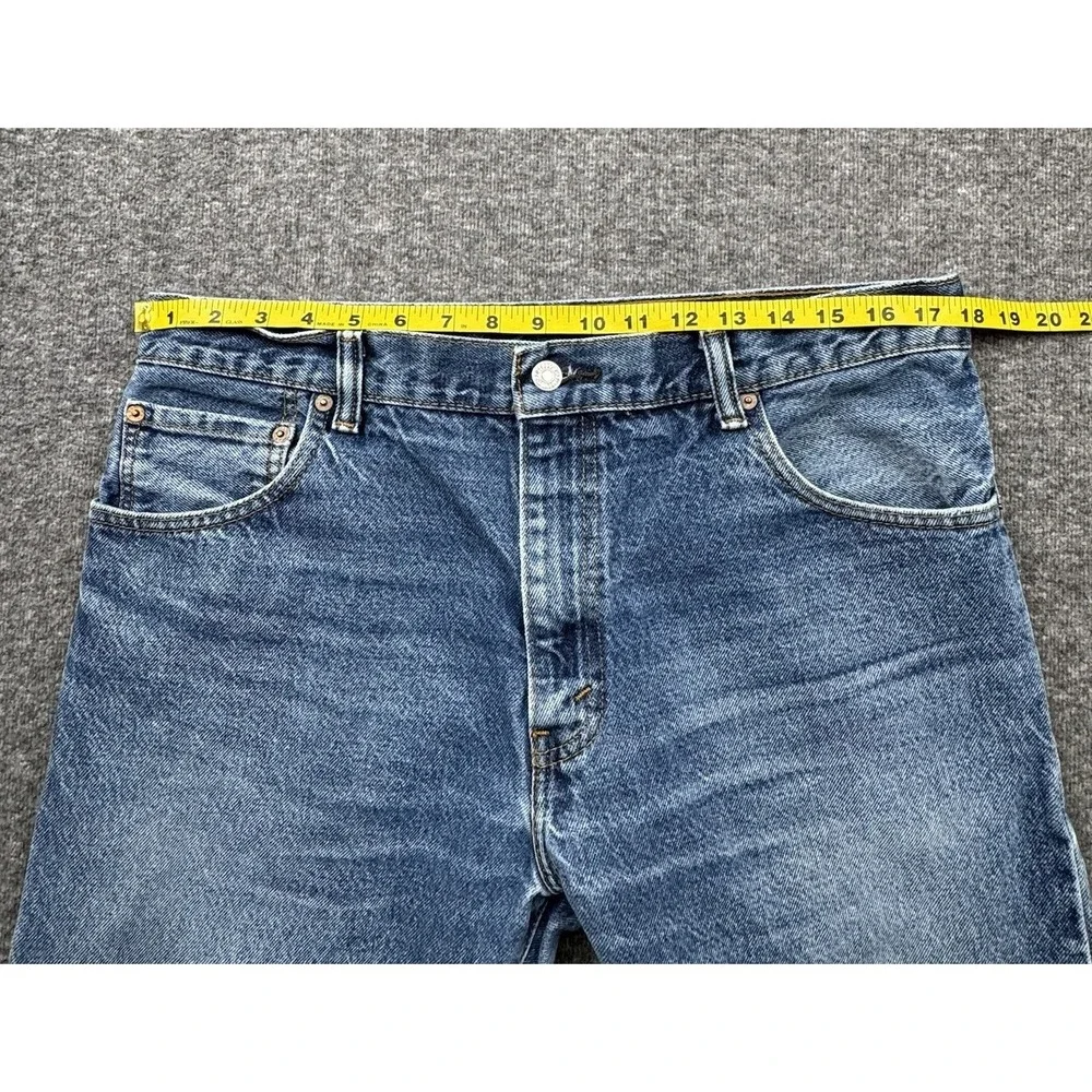 Levi's 517 Boot Cut Jeans‎ Medium Wash Men's Sz 36x30 Cowboy Workwear Whiskered